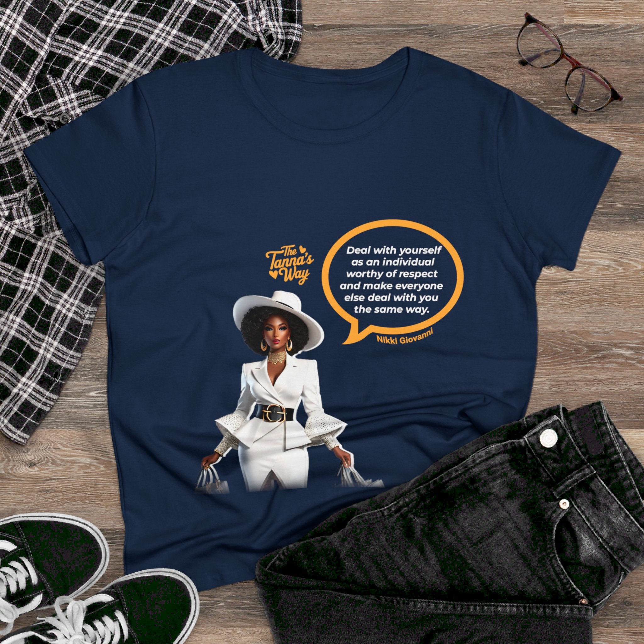 Nikki Giovanni Women's Midweight Cotton Tee